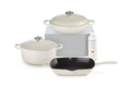 Le Creuset Cast Iron 3-piece Starter Set with Cleaner Meringue