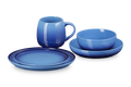 Le Creuset Stoneware Coupe 5-piece Dinnerware Set Azure