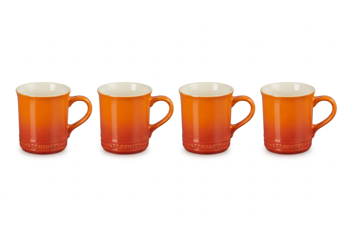 Le Creuset Stoneware Set of 4 Seattle Mugs 400ml